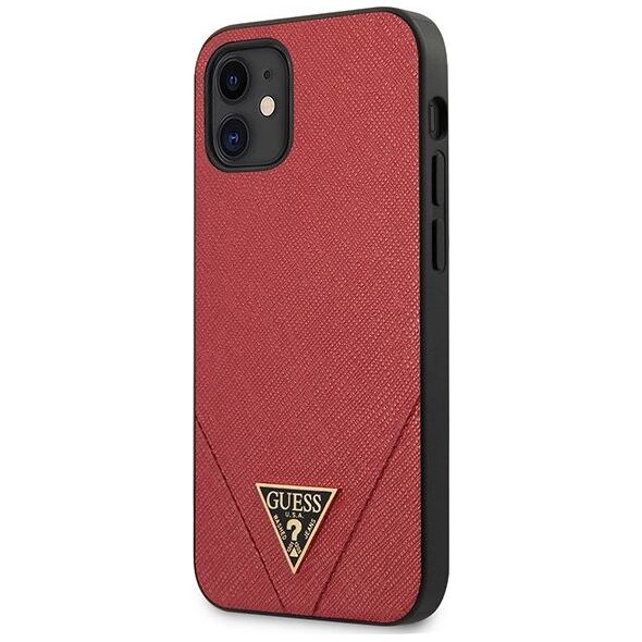 Guess Guess GUHCP12SVSATMLRE iPhone 12 5,4 czerwony/red hardcase Saffiano 7342823 3700740480250