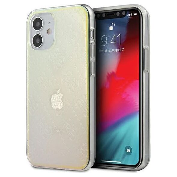 Guess Guess GUHCP12S3D4GIRBL iPhone 12 mini 5,4 opalowy/iridescent hardcase 4G 3D Pattern Collection 7342829 3700740481004