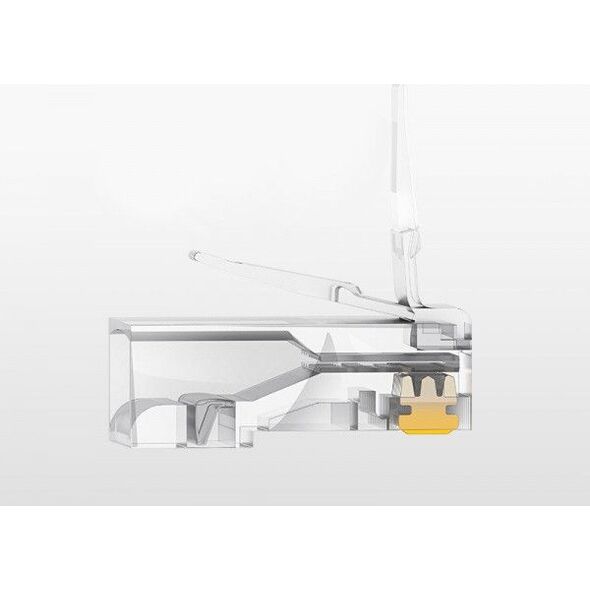 Ugreen Ugreen 100x wtyk wtyczka złączka końcówka RJ45 8P8C Cat 6 przezroczysty (60558) 7363552 6957303865581