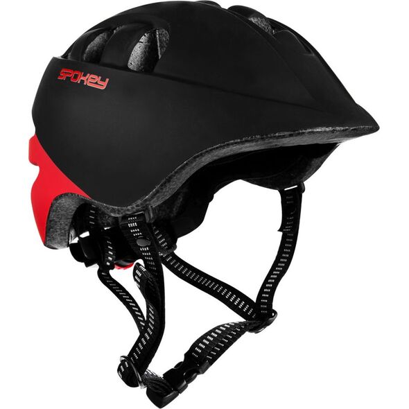 Spokey Dziecięcy kask rowerowy CHERUB czarny/czerwony r. 44-48 cm (927783) 7367136 5902693283133