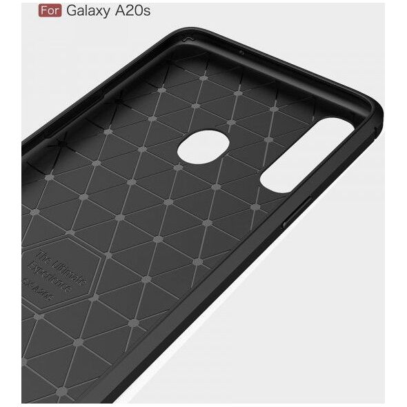Etui SAMSUNG GALAXY A20S Pancerne Carbon czarne 7368105 5903396031045