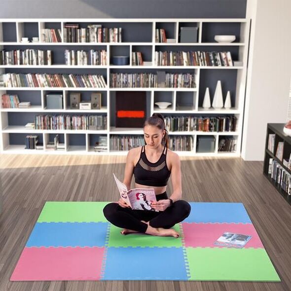 One Fitness Mata ochronna MP10 180 cm x 180 cm x 1 cm wielokolorowa 7375612 5907695592047