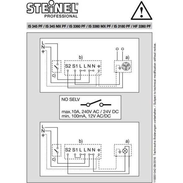 Steinel Czujnik ruchu Steinel IS 3360 PF AP kwadrat 7415992 4007841010515