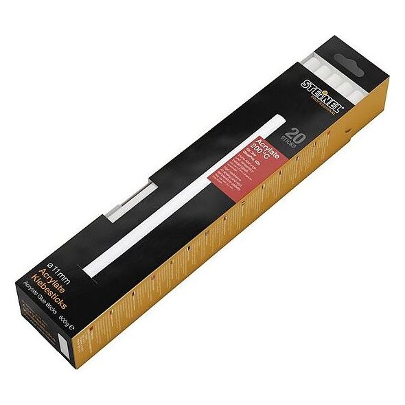 Wkłady klejowe Steinel 11 mm x 300 mm przezroczyste 20 szt. 0.6 kg Acrylate 052416 7416076 4007841052416