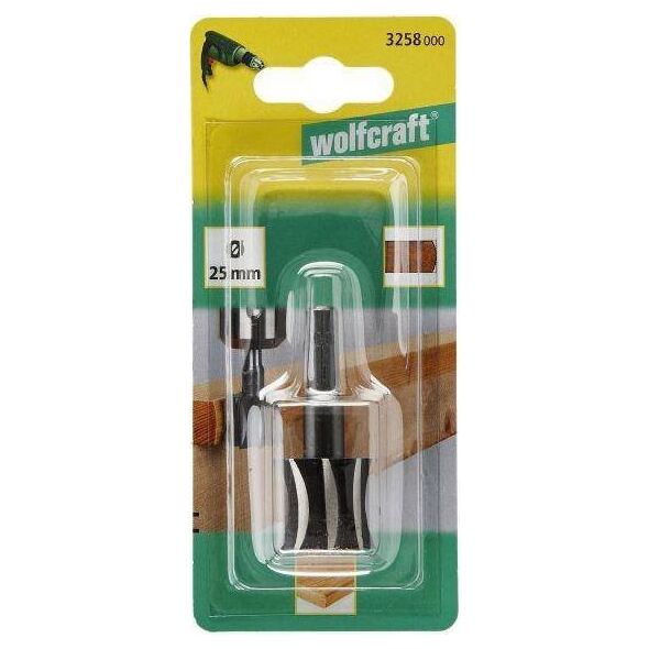 Wolfcraft Frez promieniowy 25 mm Wolfcraft - WS, trzpień 8 mm 7416655 4006885325807