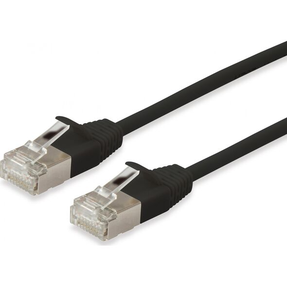 Equip Equip Patchkabel Cat6A S/FTP 2xRJ45 0.50m sw (SSTP) Slim 7467239 4015867209653