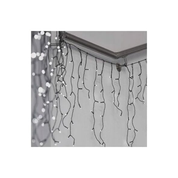Emos Komplet choinkowy sople XMAS icicle różne tryby 9W 600LED 10m IP44 zimny biały ZY1448 7475580 8592920095737