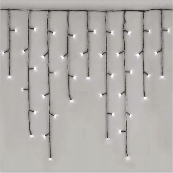 Emos Komplet choinkowy sople XMAS icicle różne tryby 9W 600LED 10m IP44 zimny biały ZY1448 7475580 8592920095737
