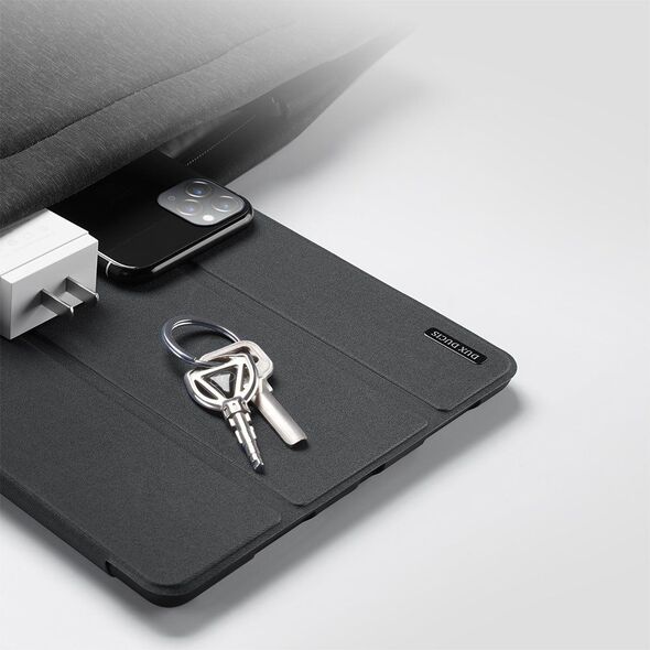 Etui na tablet Dux Ducis DUX DUCIS Domo składany pokrowiec etui na tablet z funkcją Smart Sleep podstawka iPad Air 2020 czarny (brak Smart Sleep) uniwersalny 7477409 6934913059777