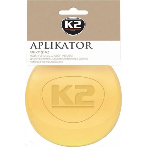 K2 K2 aplikator - gąbka do nakładania wosku i past polerskich uniwersalny 7481291 5906534008206