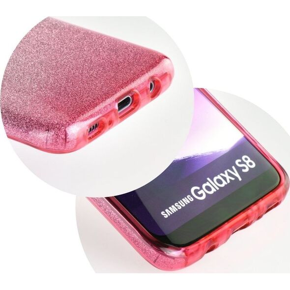 Partner Tele.com Futerał Forcell SHINING do IPHONE 7 / 8 transparent/róż 7497762 5901737411211