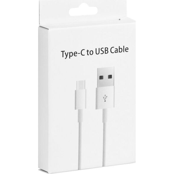 Kabel USB Partner Tele.com USB-A - USB-C 1 m Biały 7499024 5901737865243
