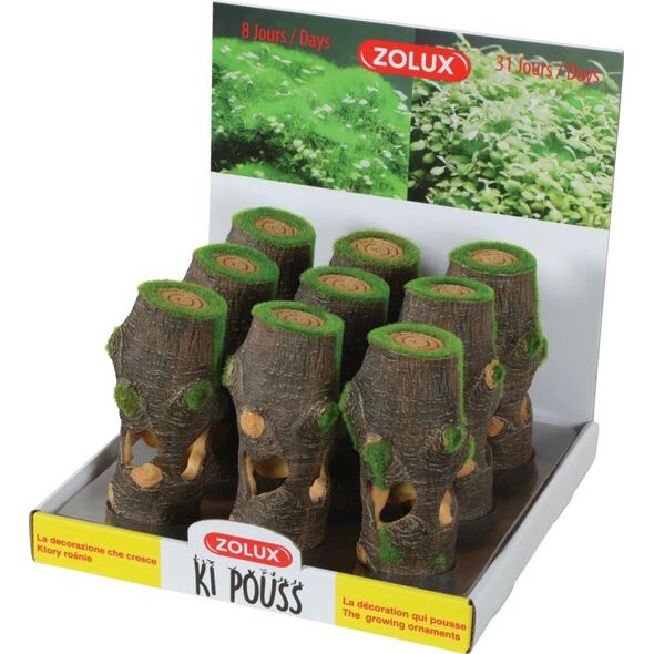 Zolux Dekoracja akwarystyczna Kipouss pień M- z nasionami żywych roślin 7544655 3336023521756