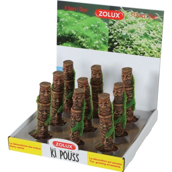 Zolux Dekoracja akwarystyczna Kipouss totem 1 kolumna- z nasionami żywych roślin 7544658 3336023521787