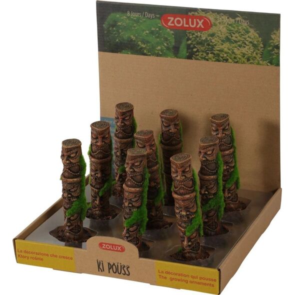 Zolux Dekoracja akwarystyczna Kipouss totem 1 kolumna- z nasionami żywych roślin 7544658 3336023521787
