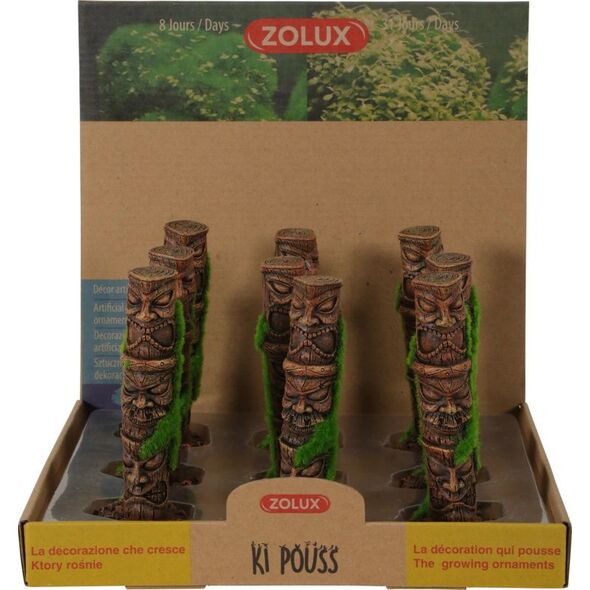 Zolux Dekoracja akwarystyczna Kipouss totem 1 kolumna- z nasionami żywych roślin 7544658 3336023521787