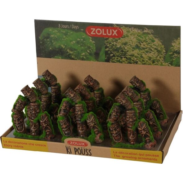 Zolux Dekoracja akwarystyczna KIPOUSS totem 3 kolumny- z nasionami żywych roślin 7544660 3336023521800