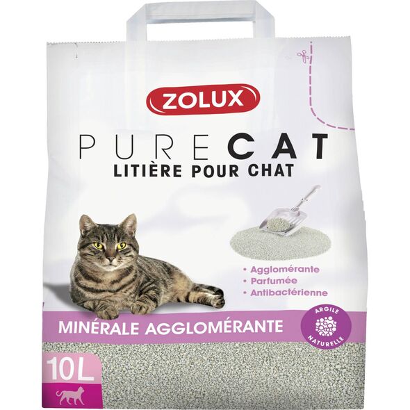 Żwirek dla kota Zolux PureCat Kwiatowy 10 l 7544772 3336024763179