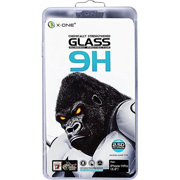 Partner Tele.com Szkło hartowane X-ONE Full Cover Extra Strong - do iPhone 11 Pro Max (full glue) czarny 7557863 5903396038556