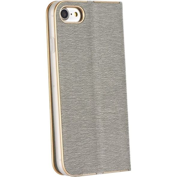 Partner Tele.com Kabura Forcell Luna Book Gold iPhone 7 / 8 / SE 2020 srebrna 7558261 5901737867513