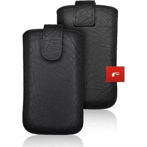 Partner Tele.com Futerał Skórzany Forcell Slim Kora 2 - do Iphon XR/11 czarny 7559956 5901737936257