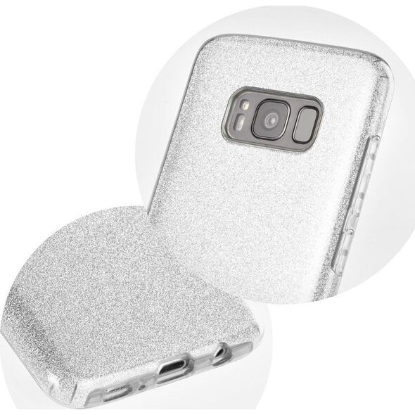 Partner Tele.com Futerał Forcell SHINING do HUAWEI P30 LITE srebrny 7560368 5901737991546