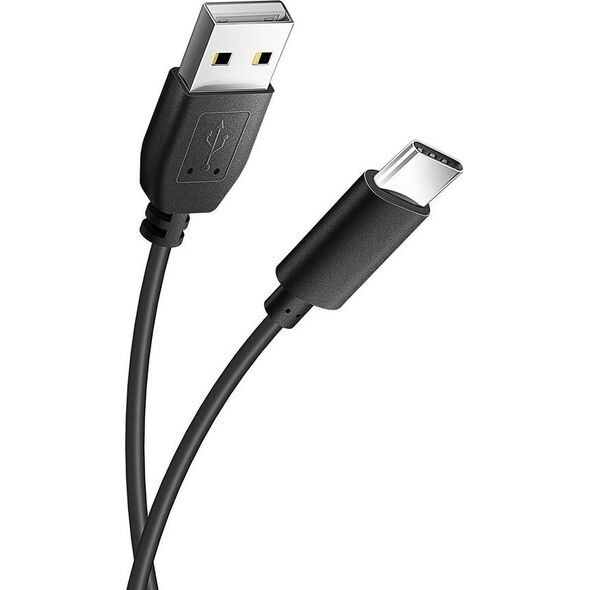 Kabel USB Partner Tele.com USB-A - USB-C Czarny 7560930 5901737933263