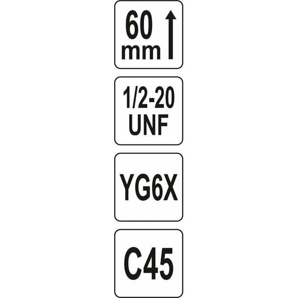 Yato YATO OTWORNICA UNIWERSALNA TCT 25mm 1/2" YT-43973 7598101 5906083065224