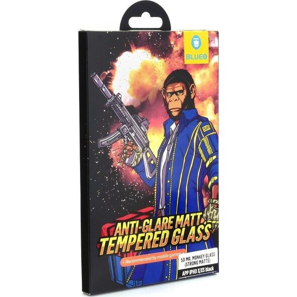 Partner Tele.com Szkło Hartowane 5D Mr. Monkey Glass - APP IPHO XR/11  6,1 czarny (Strong Matte) 7655646 5901737942487