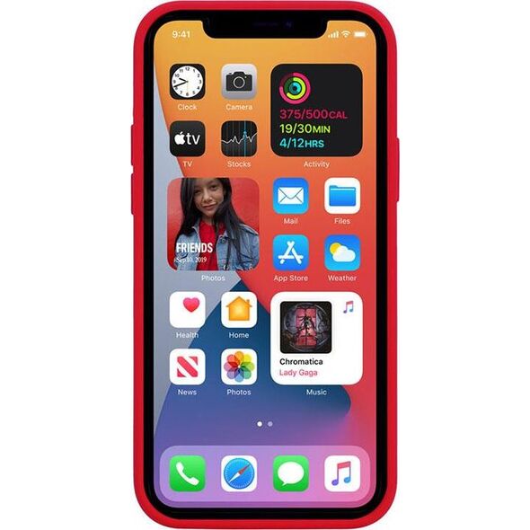 Crong Crong Color Cover - Etui iPhone 12 Pro Max (czerwony) 7663113 5907731986533