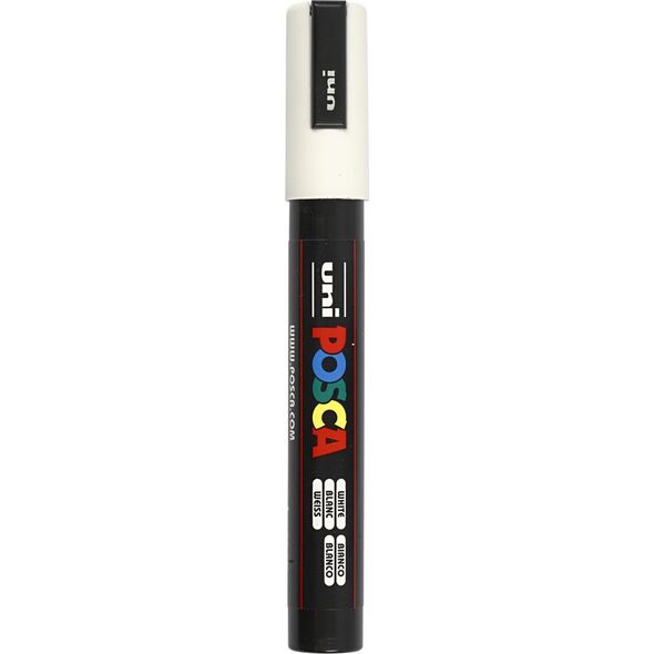 MARKER Z FARBĄ PLAKATOWĄ UNI PC-5M POSCA, BIAŁY 7702666 4902778916254