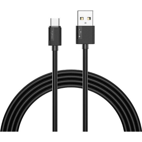 Kabel USB T-Phox USB-A - USB-C 0.3 m Czarny 7740964 6970225138465