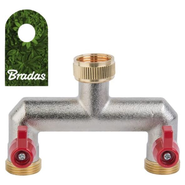 Bradas Rozdzielacz 2-drożny z zaworami GW 3/4 na 2x GZ 3/4 BR-3034 BRADAS 4641 7827378 5907544434641
