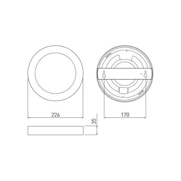 GTV Oprawa LED downlight 18W 3000K/4000K/6400K zmienna barwa światła 1600lm natynkowa/wpuszczana 226 BOLERO GTV 0117 7831220 5902801020117