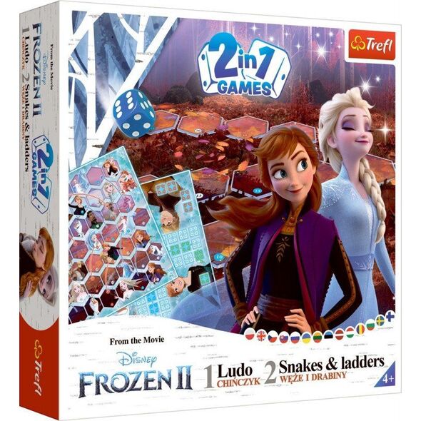 Trefl Gra 2w1 Chinczyk Węże i drabiny Frozen 2 7842588 5900511020687