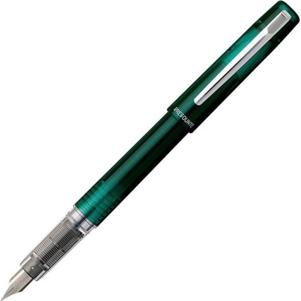 Platinum Pióro wieczne Platinum Prefounte Dark Emerald, M, w plastikowym opakowaniu, na blistrze, zielone 7922249 4977114911415