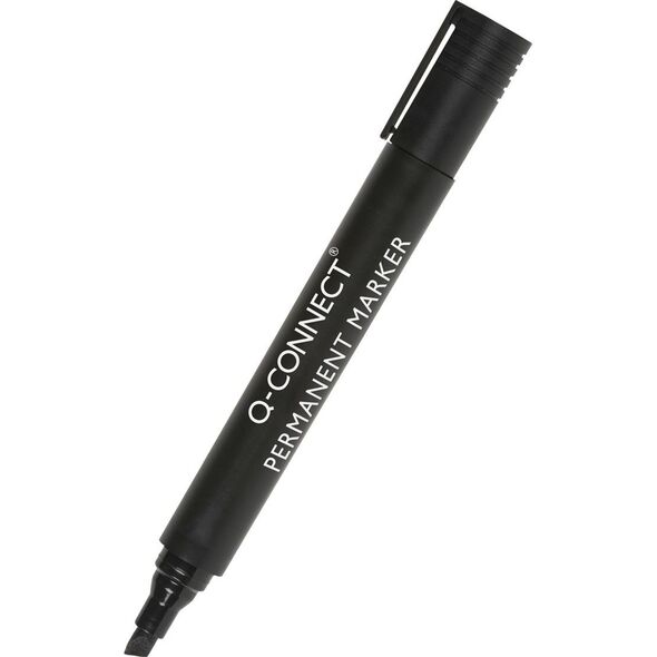 Q-Connect Marker permanentny Q-CONNECT, ścięty, 3-5mm (linia), czarny 7922370 5705831260429