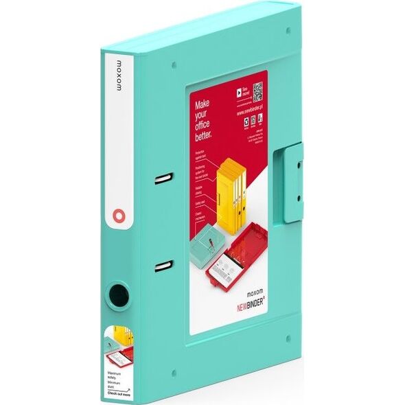 Segregator ORPLAST New Binder dźwigniowy A4 50mm turkusowy (OR-1815T) 7924040 5902541815400