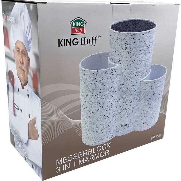 KingHoff POTRÓJNY STOJAK BLOK NA NOŻE I PRZYBORY KINGHOFF KH-1585 7941439 5908287215856