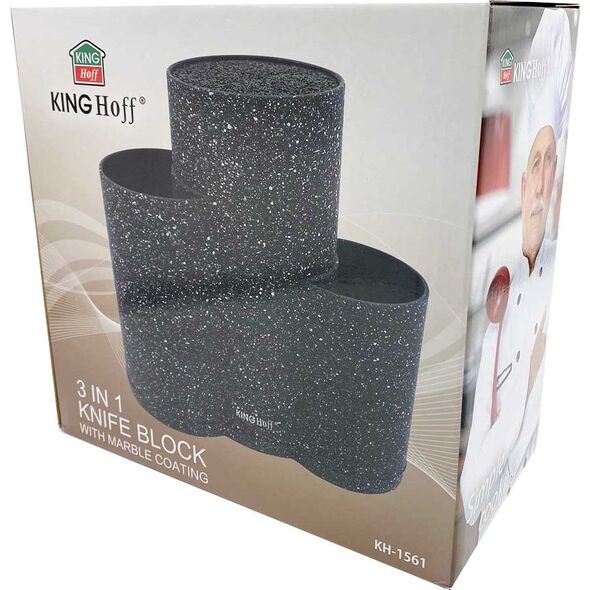 KingHoff POTRÓJNY STOJAK BLOK NA NOŻE I PRZYBORY KINGHOFF KH-1561 7941440 5908287215610