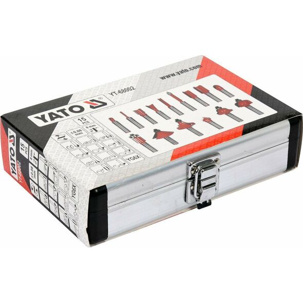 Yato YATO FREZY KSZTAŁTOWE 15cz. YT-68002 7965895 5906083069413