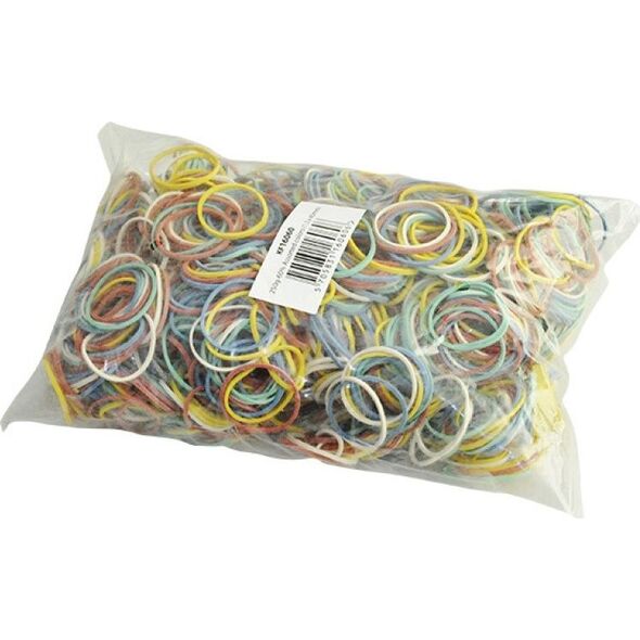 Q-Connect Gumki recepturki Q-CONNECT, 250g, średnica 25mm, mix kolorów 8011813 5705831160606