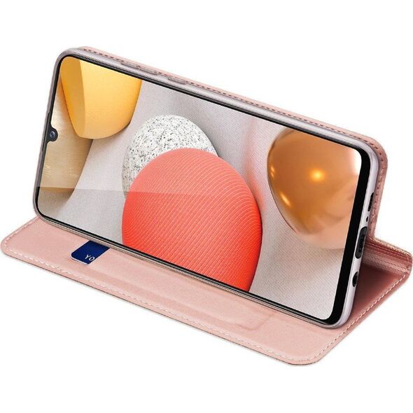 Dux Ducis Etui SAMSUNG GALAXY A42 5G z klapką Dux Ducis skórzane Skin Leather jasny róż 8012519 6934913057094