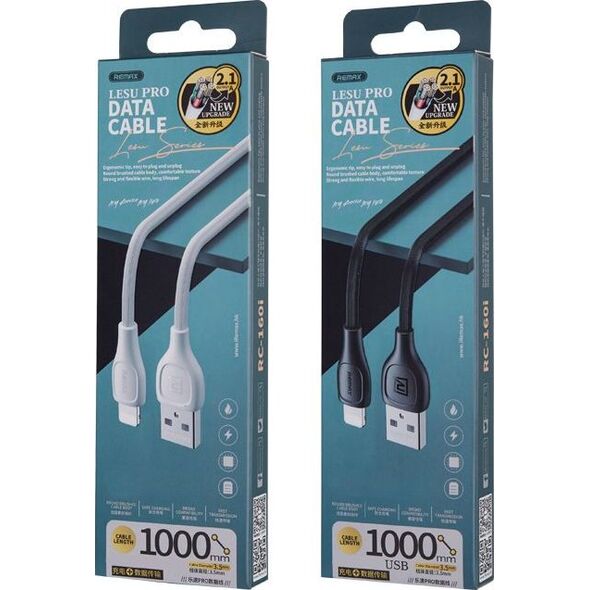 Kabel USB Remax USB-A - USB-C 1 m Biały (Remax) 8012743 6972174158372