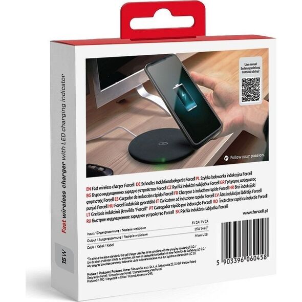 Ładowarka ForCell Indukcyjna 2 A (5903396060458) 8013230 5903396060458
