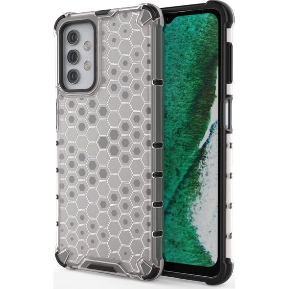 Hurtel Honeycomb etui pancerny pokrowiec z żelową ramką Samsung Galaxy A32 5G przezroczysty 8075326 9111201926301