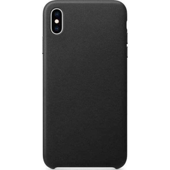Hurtel ECO Leather skórzane etui pokrowiec ze skóry ekologicznej iPhone 12 Pro Max czarny 8075353 9111201918696