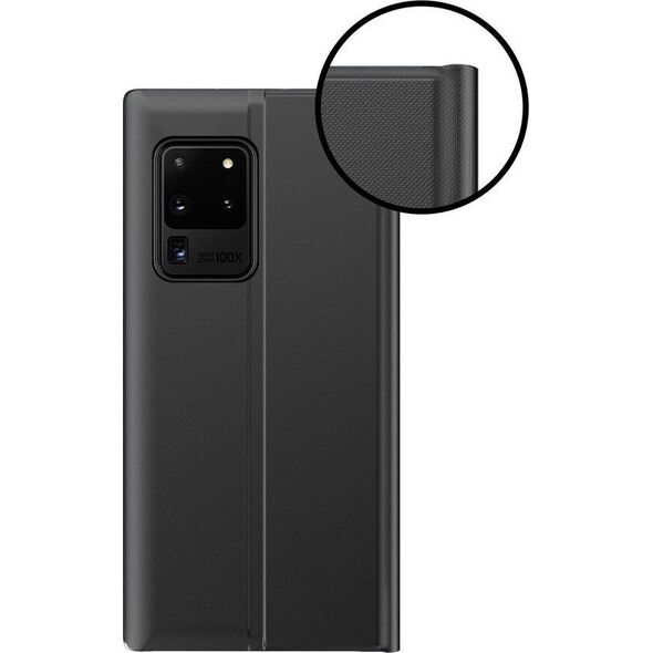 Hurtel New Sleep Case pokrowiec etui z klapką z funkcją podstawki Samsung Galaxy A02s czarny 8089618 9111201923263