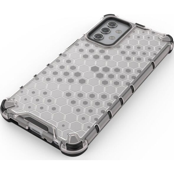 Hurtel Honeycomb etui pancerny pokrowiec z żelową ramką Samsung Galaxy A32 5G zielony 8089671 9111201926288