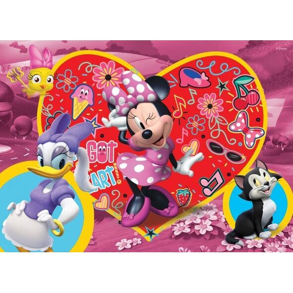 Lisciani Puzzle dwustronne maxi 108 Myszka Minnie 8153372 8008324074198